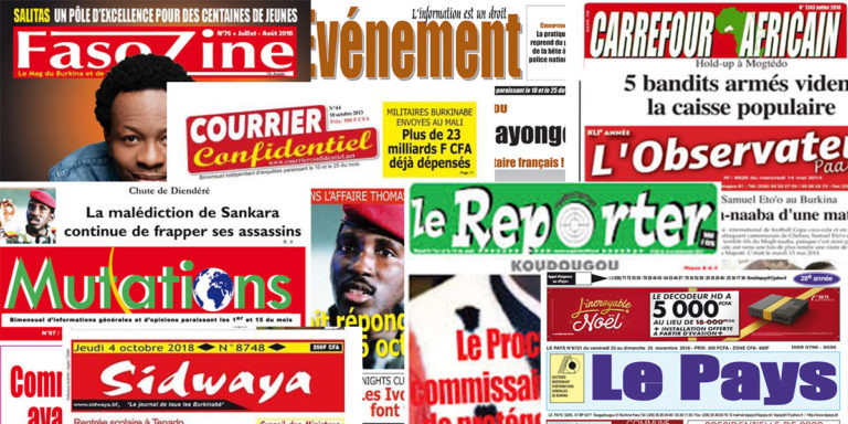 Burkina Faso-Presse-Revue: Procès du putsch et organisation des futures élections, au menu des quotidiens burkinabè