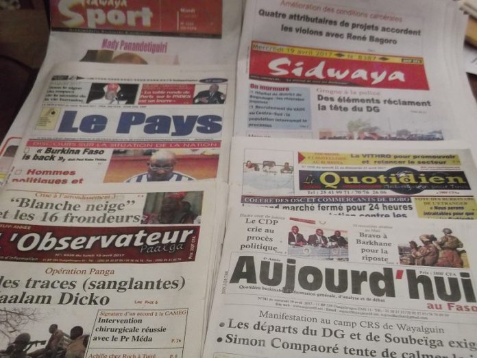 Revue journaux burkinabè