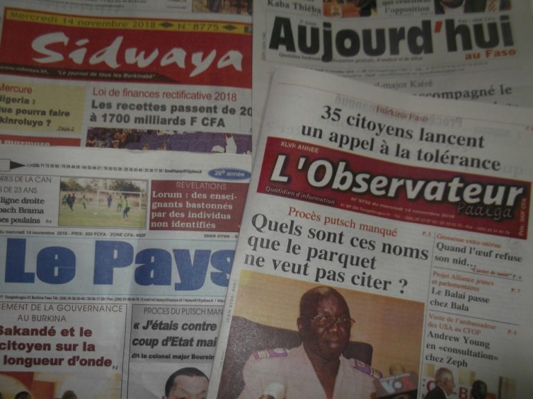 Burkina : Infrastructures et  faits de société, en vedette dans les quotidiens
