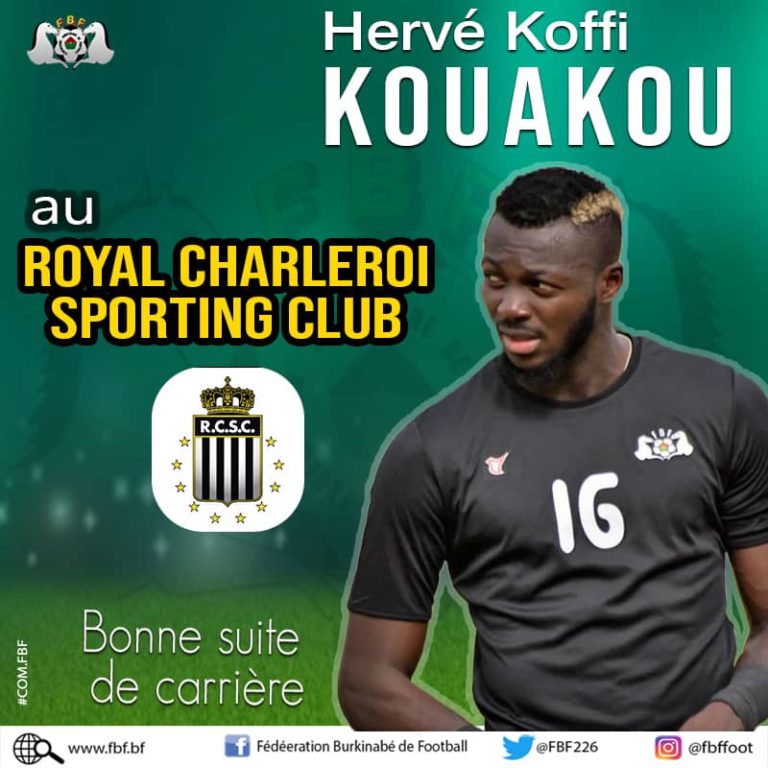 Transfert : Hervé Koffi au Sporting de Charleroi en Belgique
