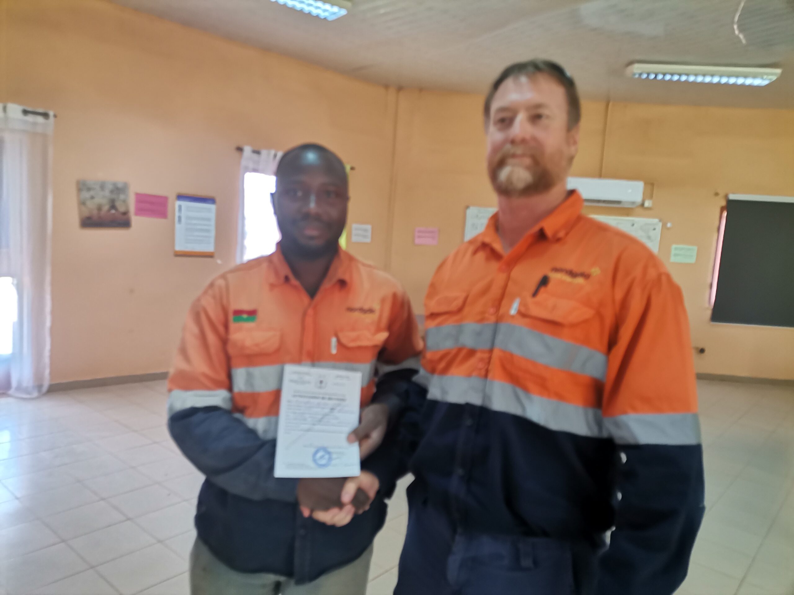 Formation professionnelle : 14 employés de Bissa Gold certifiés aux emplois miniers