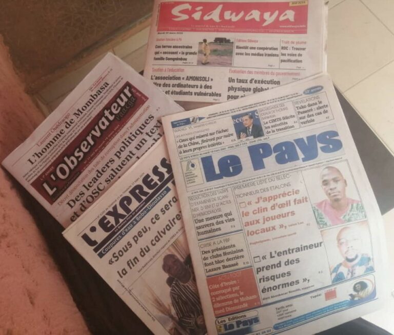 Prestation de serment, police judiciaire et militaire en couverture des quotidiens burkinabè