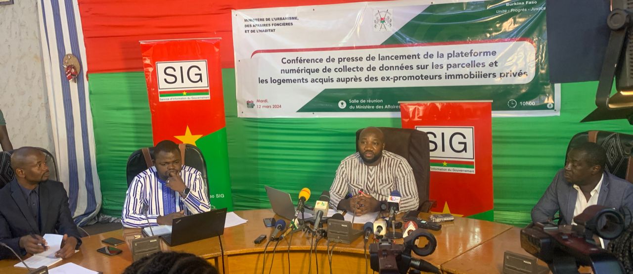 Burkina: A digital platform for collecting data on acquired plots and housing launched | Africa Links 24 Burkina: A digital platform for collecting data on acquired plots and housing launched | Africa Links 24