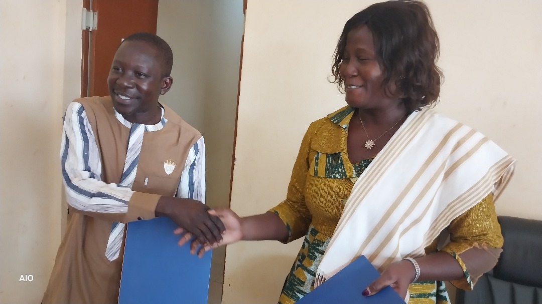 RTB2 Kaya Aimée Solange GUIGMA installée AIB Agence d'Information