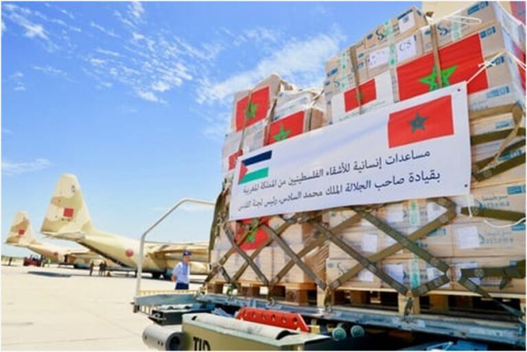 Le Royaume du Maroc apporte une aide médicale de 40 tonnes à la population de Gaza