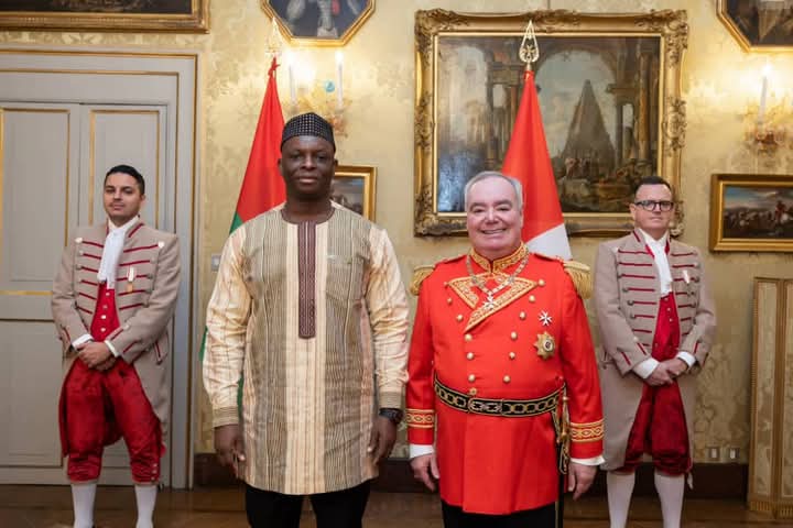 Coopération bilatérale : l&rsquo;Ambassadeur Régis Kévin BAKYONO présente ses Lettres de créance au Grand Maître de l&rsquo;Ordre Souverain Militaire de Malte