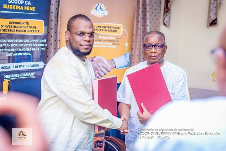 Promotion du football au Burkina : la FBF et SCOOP-CA Burkina Mine scellent un partenariat pour une nouvelle dynamique