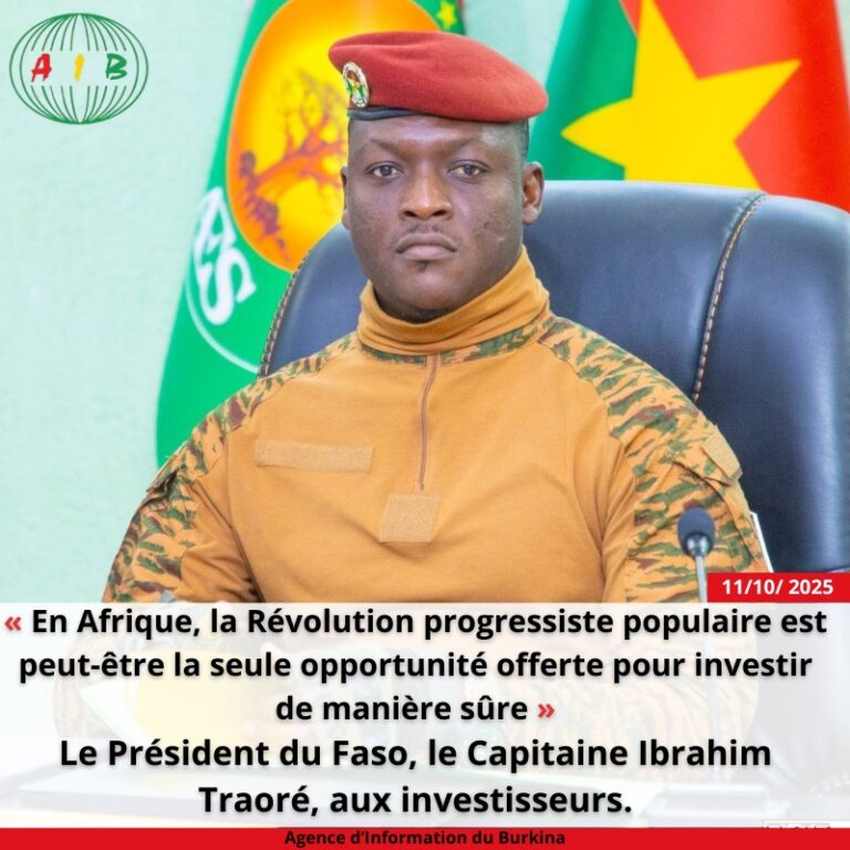En Afrique, le Burkina offre la seule opportunité pour investir de manière sûre, Capitaine Ibrahim Traoré
