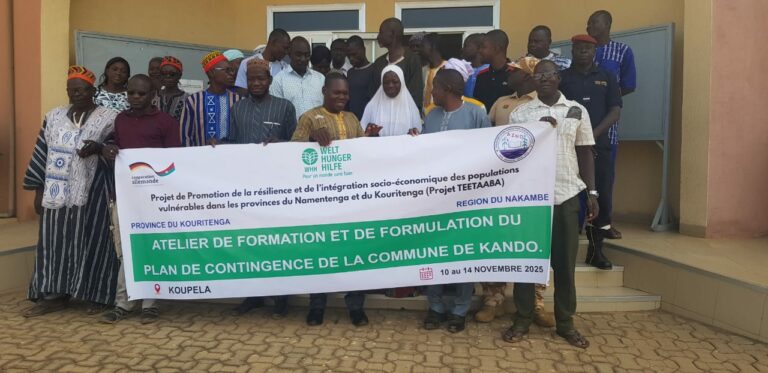 Kourittenga : Un atelier de formulation du plan de contingence pour renforcer la résilience des communautés d’accueil 