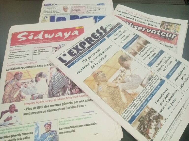 Burkina-Revue-Presse Burkina : 370 travailleurs décorés et début des travaux de la cité Rimkiéta à la Une des journaux