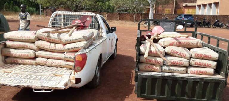 Mouhoun/30e anniversaire de la police municipale : La police municipale offre trois tonnes de ciment à Faso Mèbo