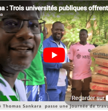 Burkina : Trois universités publiques offrent 1 046 700 F CFA à l’Agence Faso Mêbo